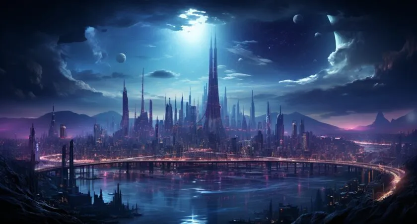 Latest Technology Trends A Futuristic Cityscape