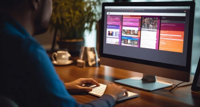 Man Manually Testing A WordPress Theme