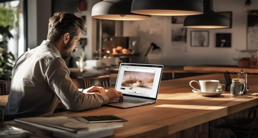 Online Entrepreneur At Work