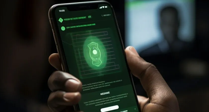 Person Verifying Identity On Cash App