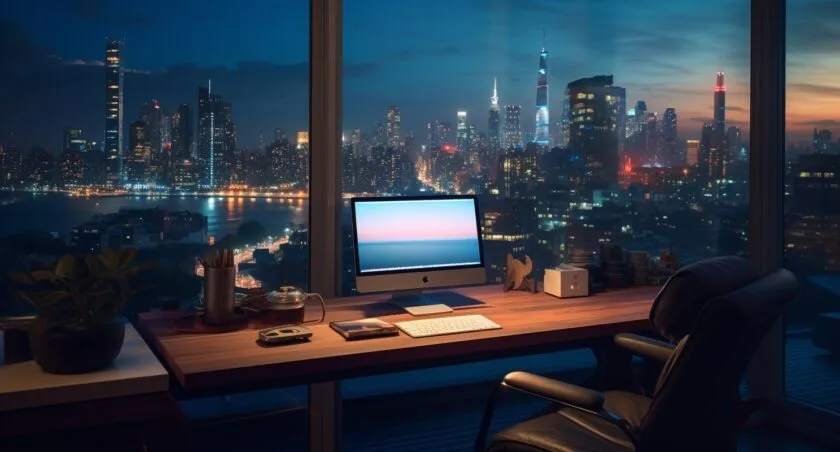 Remote Work Setup With A View