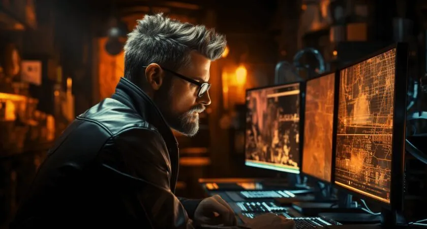 SEO Expert Analyzing Keywords