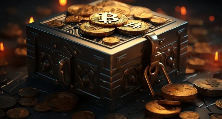 Secure Bitcoin Wallet Illustration