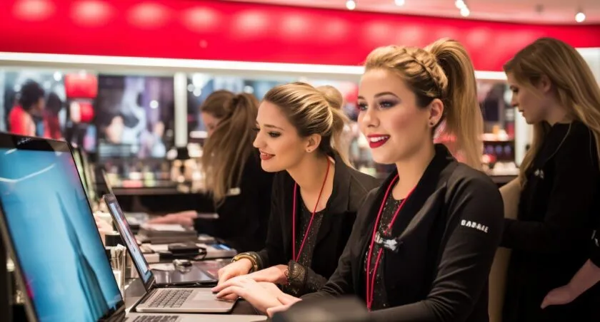 Sephora Store Staff Assisting Customer