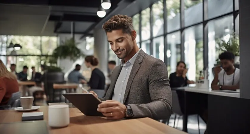 Small Business Owner Collaborating In The Cloud