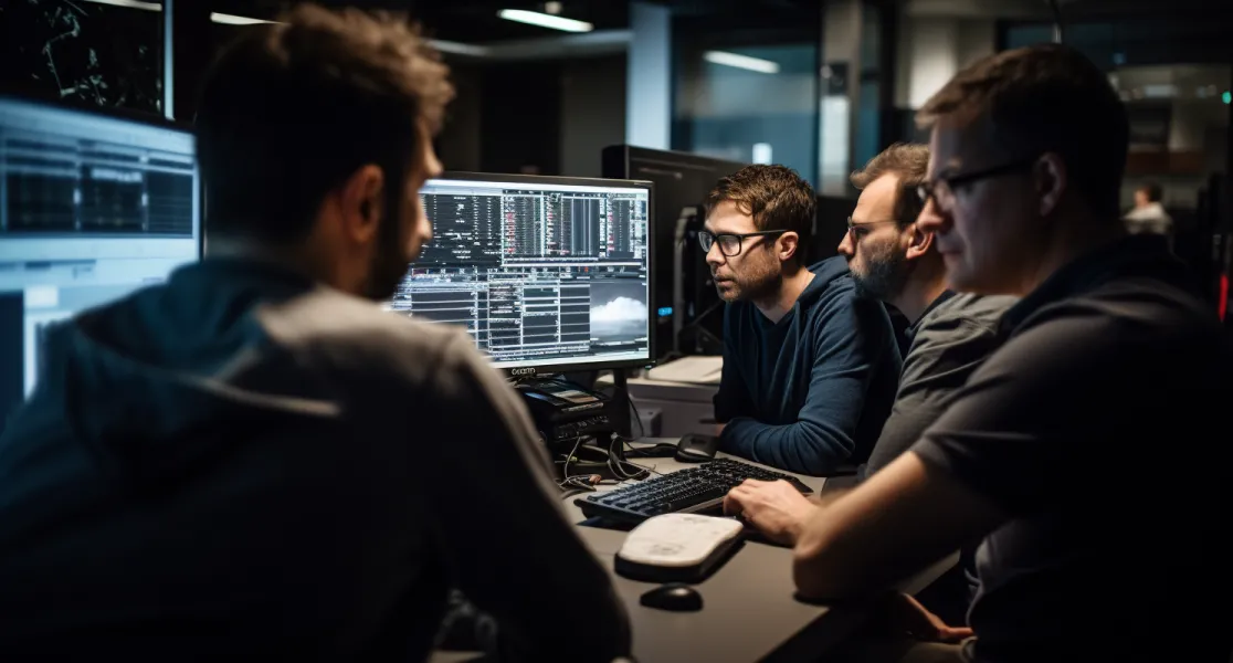 Software Developers Discussing Security Measures