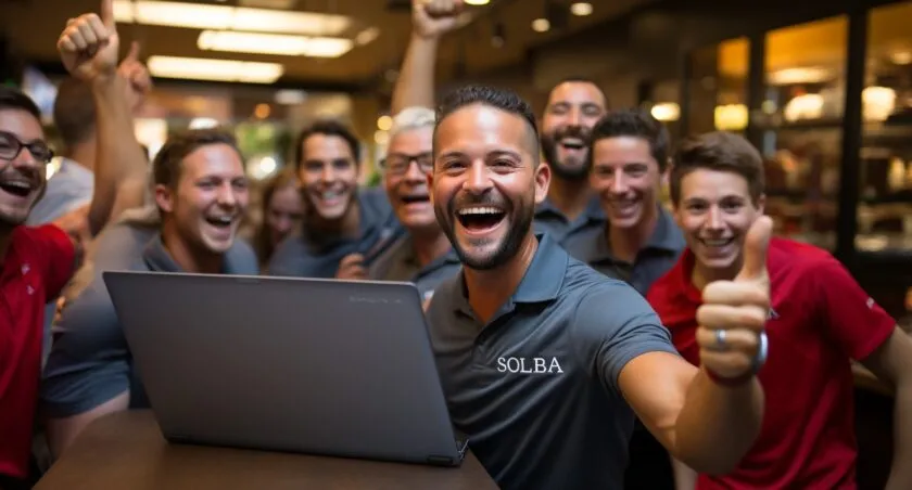 Solana Labs Team Celebrating $90 Million Funding