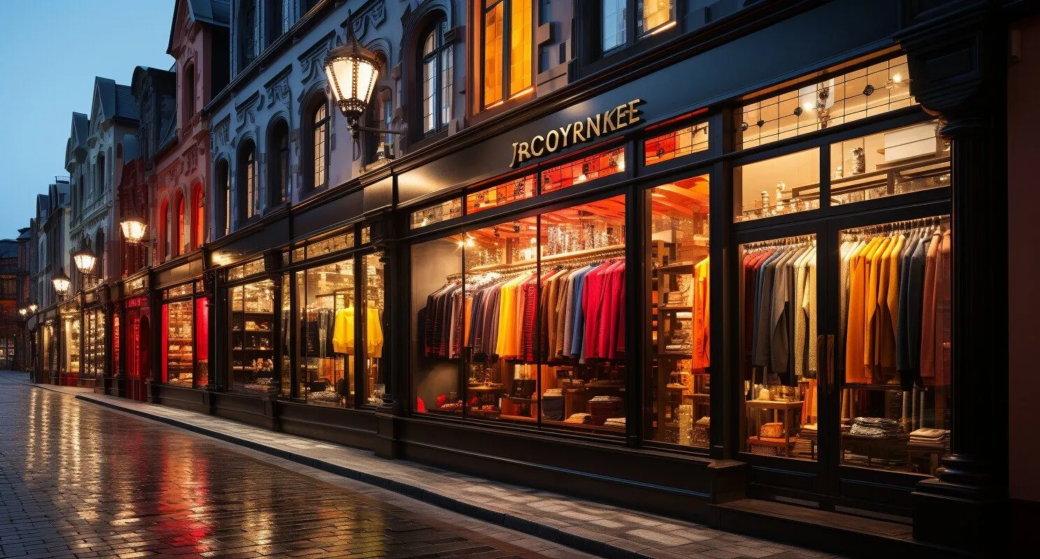 Turkish Clothing Store Front, HDR Photography