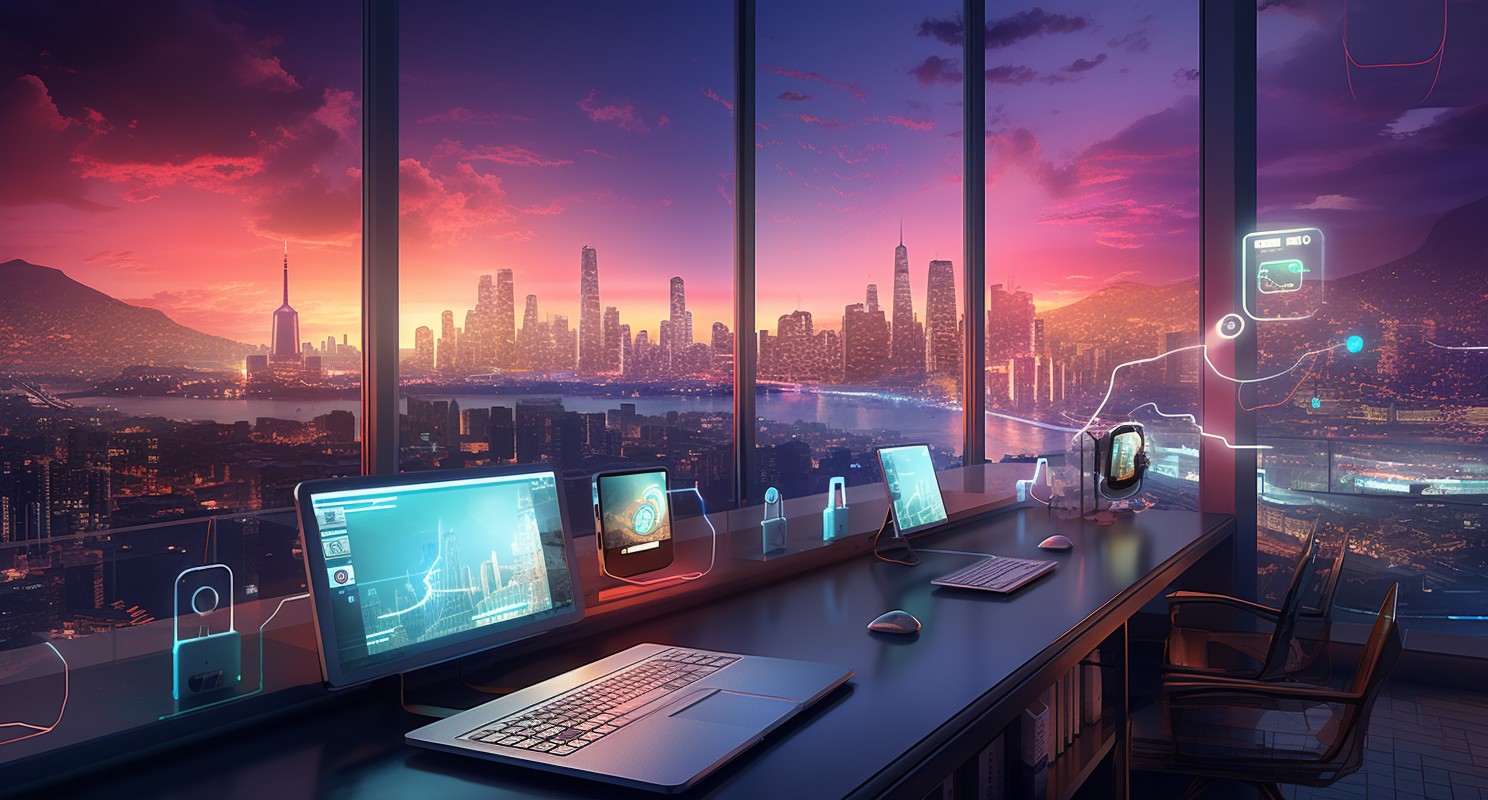 VoIP Technology Illustration
