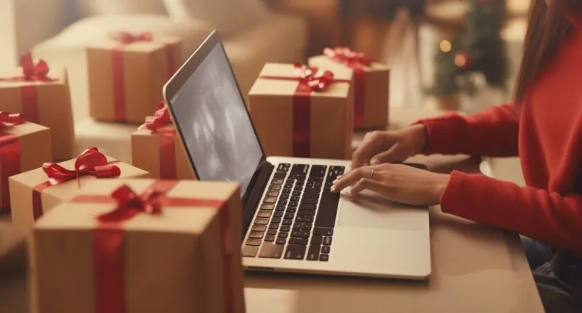 Women Excitedly Unboxing Macy's Packages