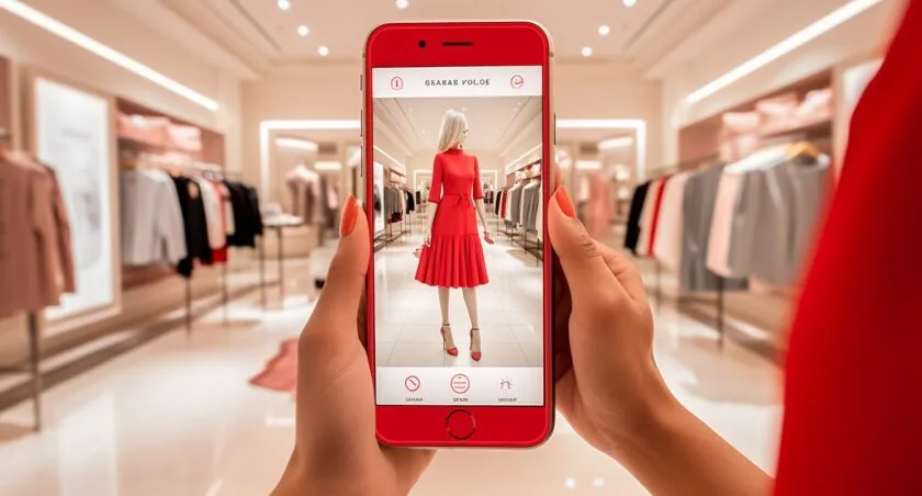 Women Shopping On Macy's App With Smartphones
