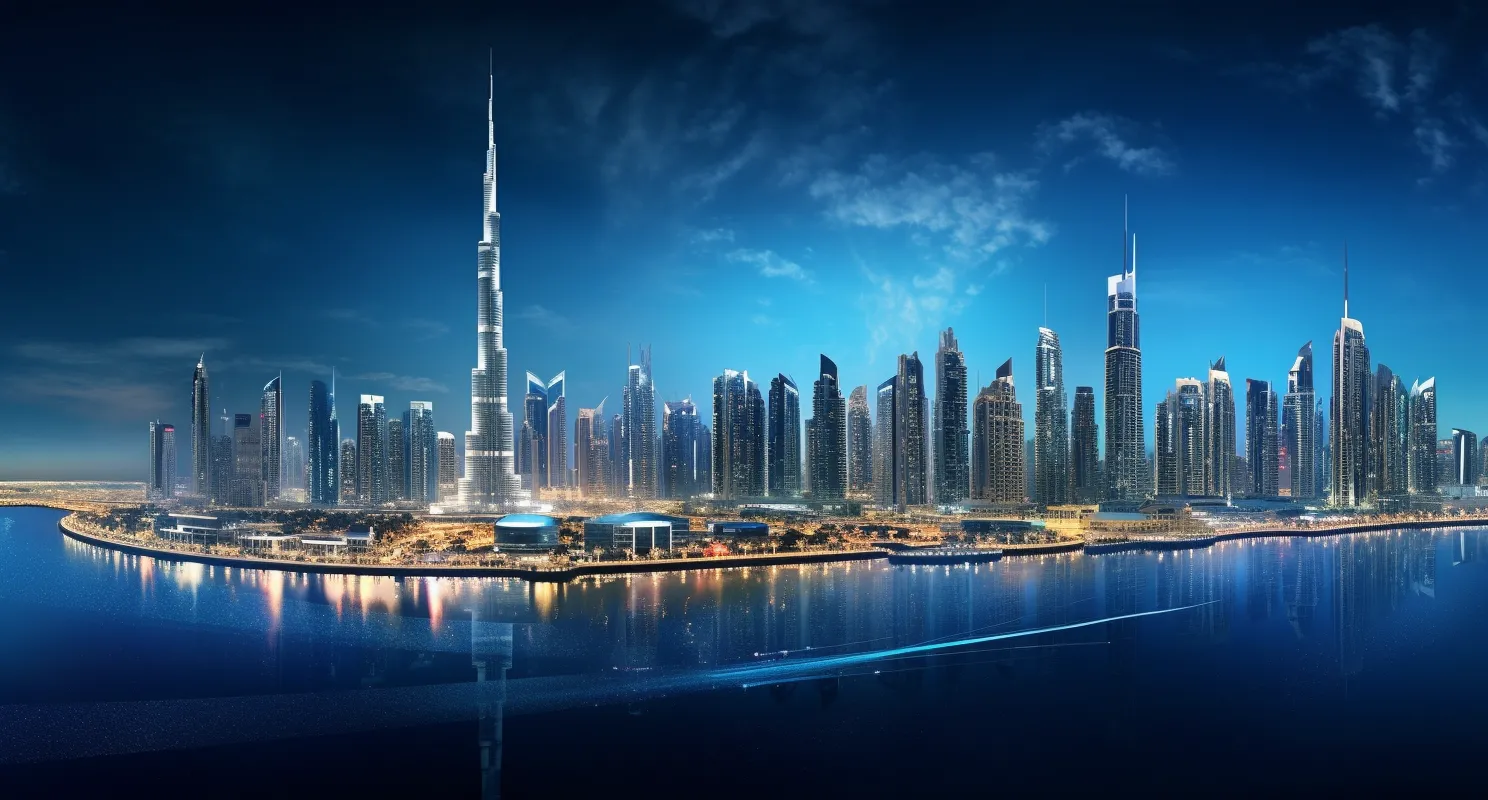Highly Detailed Image Of Dubai's Skyline