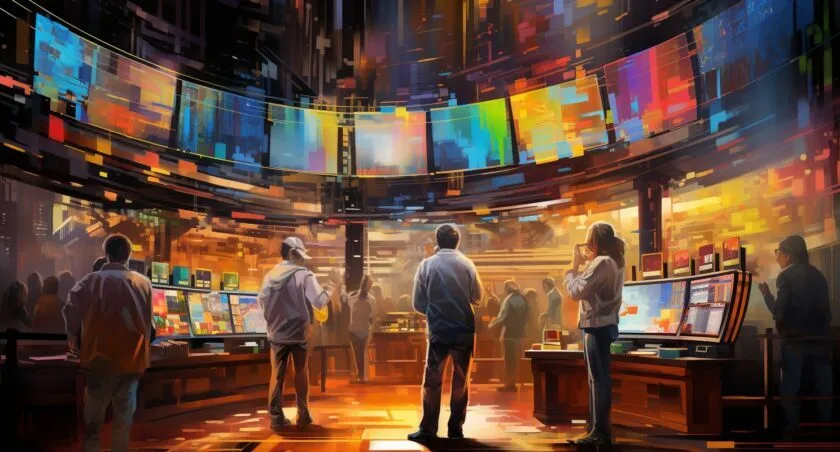 Visual Representation Of Market Sentiment Impacting Cryptocurrency Value