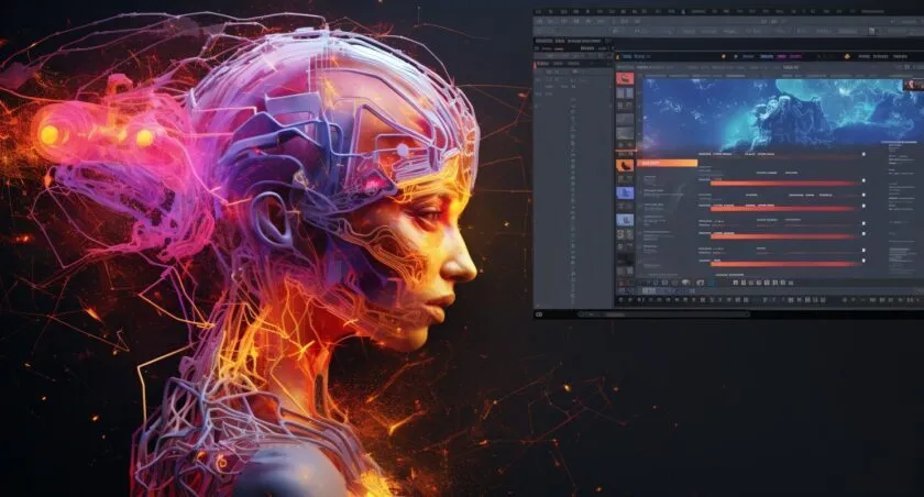Artistic Rendering Of Ai Enhanced Custom Software