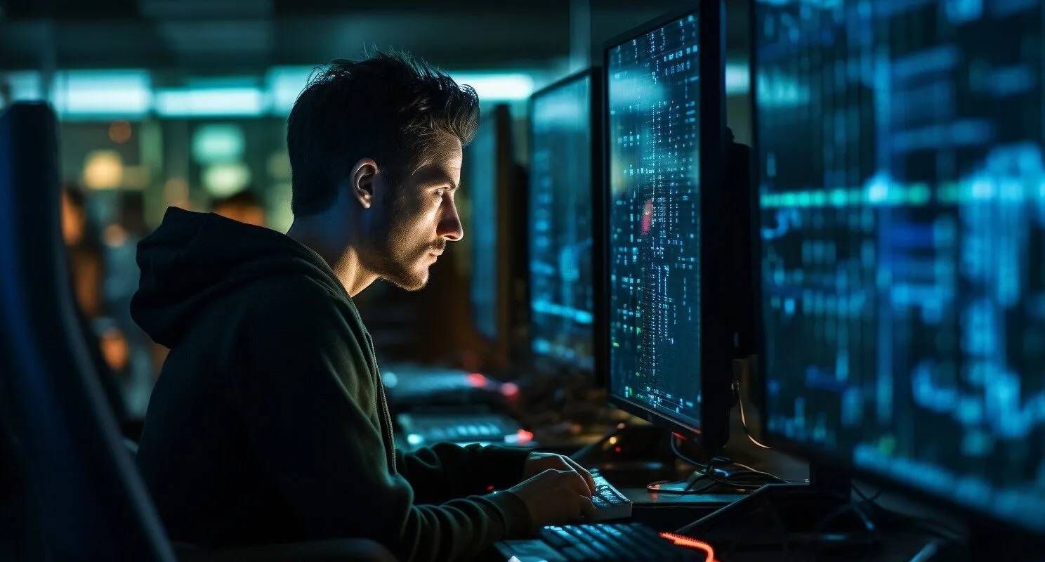 Aspiring Software Developer Studying Code