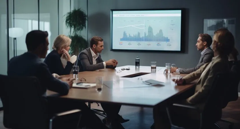 Collaborative Meeting With Software Developers