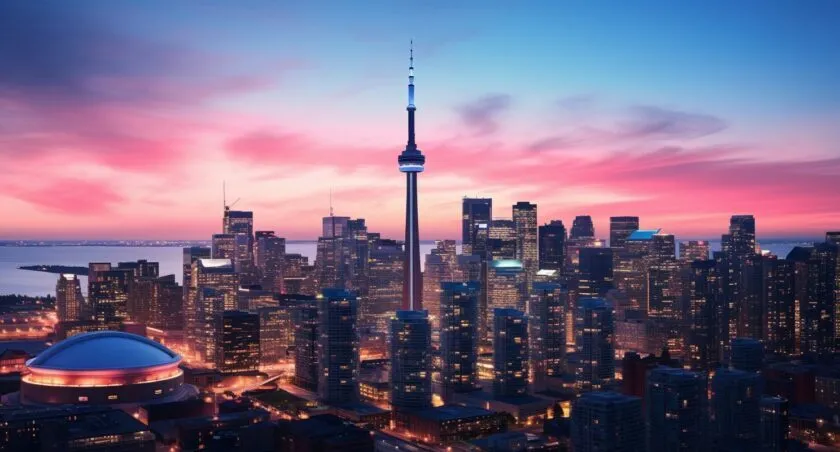 Toronto Tech Hub At Dusk