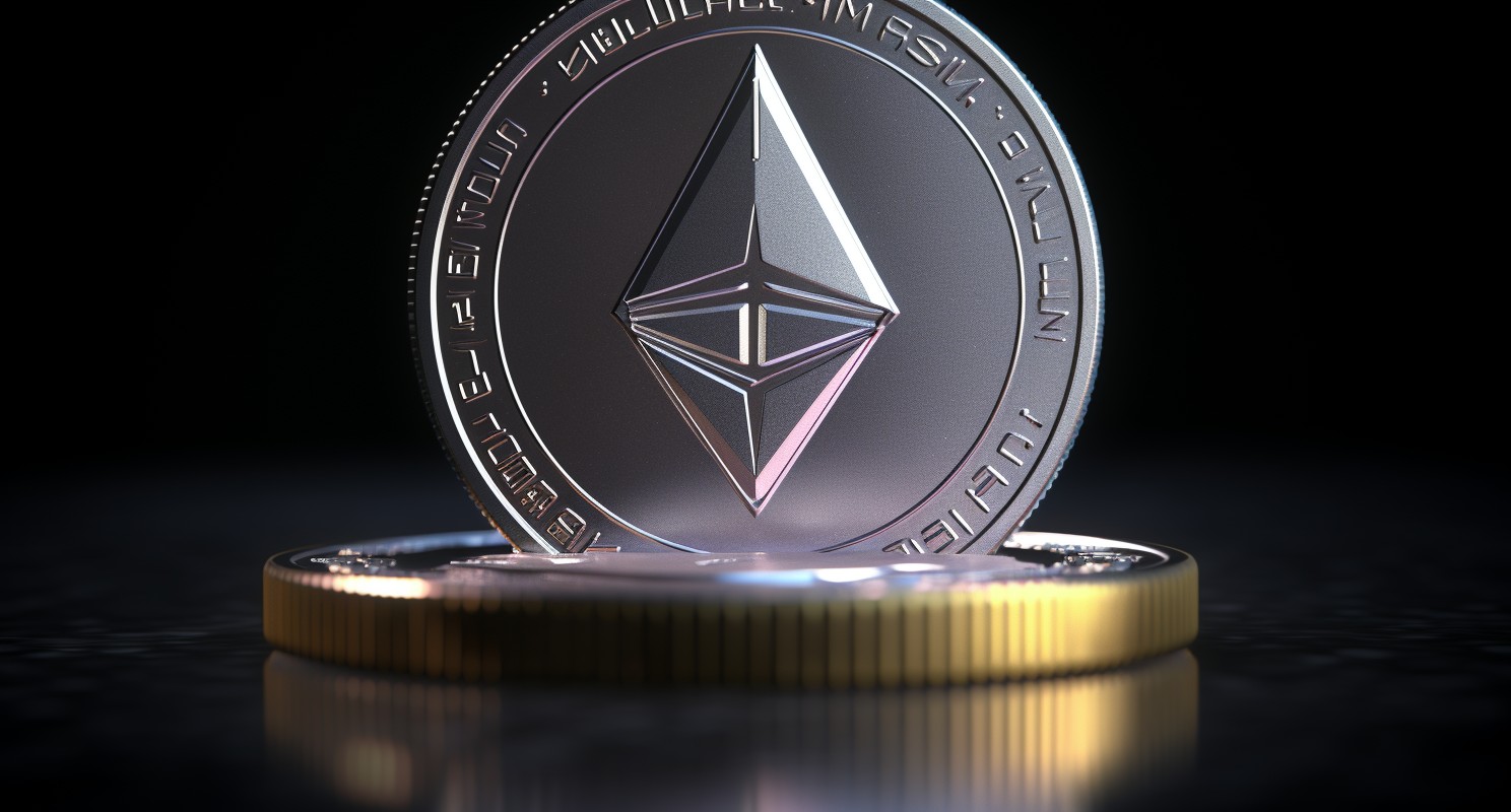 Ethereum Coin Shining Brightly