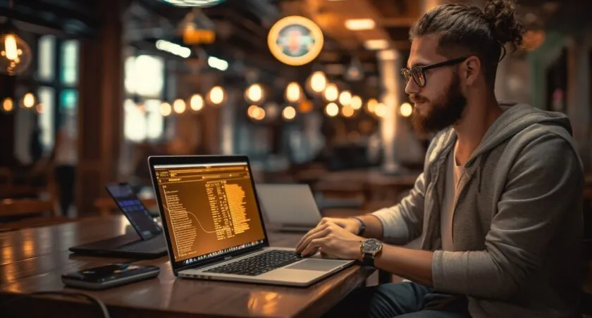 Person Buying Bitcoin At An Exchange