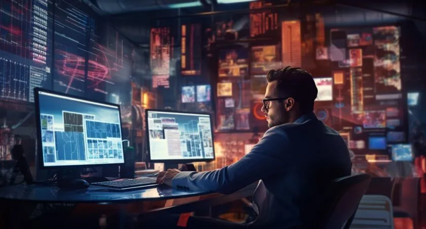 Blockchain Engineer At Work