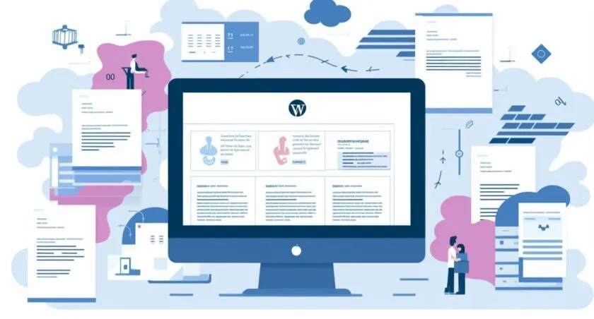 Wordpress Theme Update Illustration