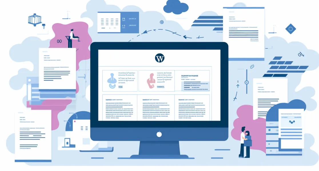 Wordpress Theme Update Illustration