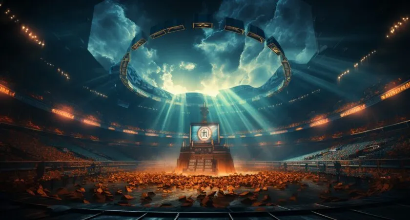 Bitcoin Sports Betting At A Stadium