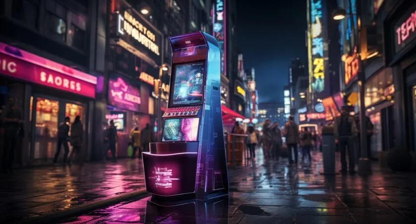 Ethereum ATM At Night