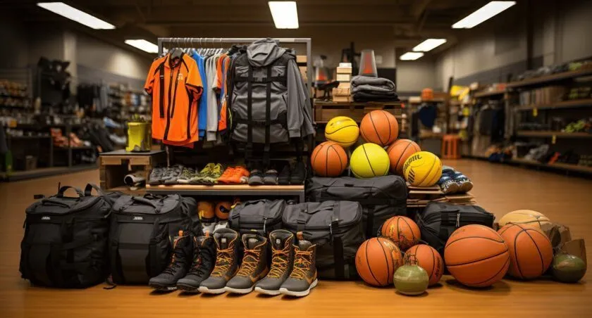 Diverse Sporting Goods Selection