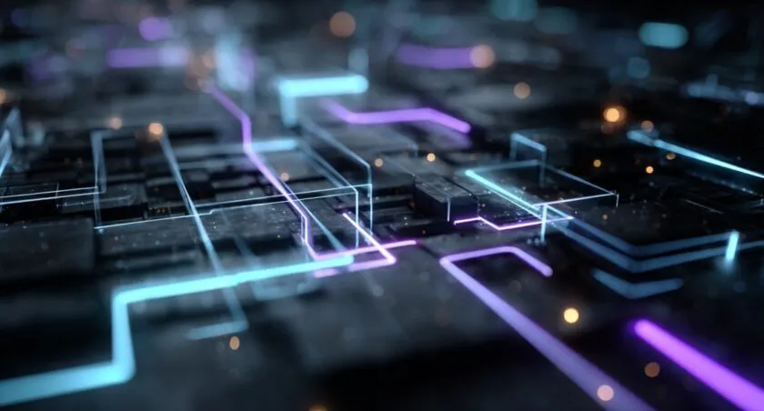 Modern Tech Architecture Abstract With Apis And Cms