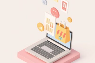 Isometric illustration of low-cost online business models